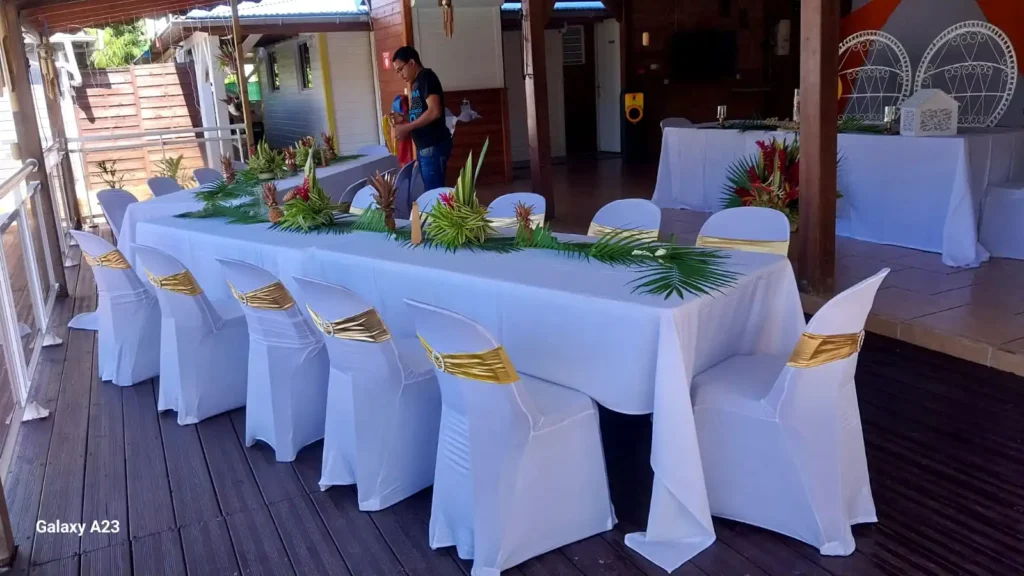 Reception aux Hauts de Bornave Deshaies Guadeloupe