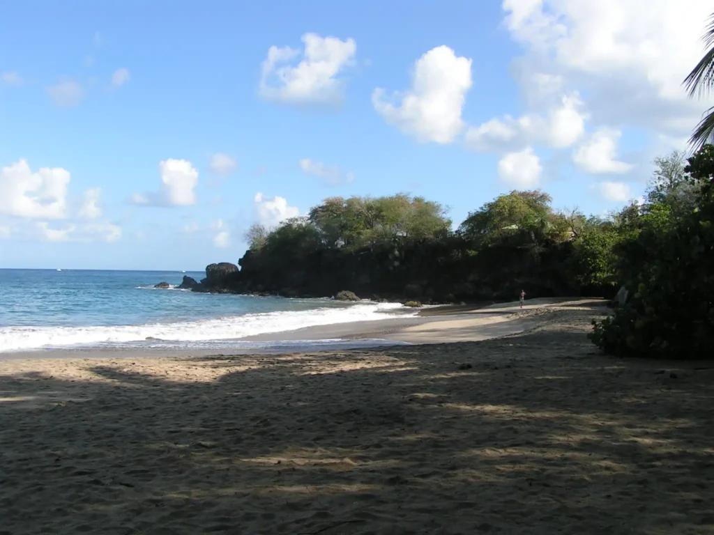Plage de Leroux quartier Ferry Deshaies Guadeloupe